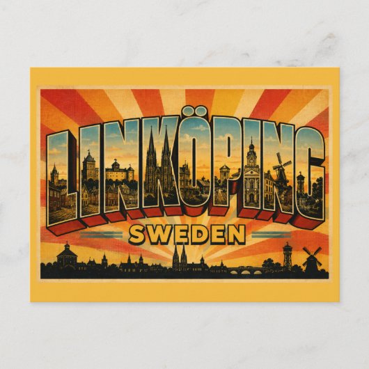 Linköping Schweden Kathedrale Postkarte (Vorderseite)