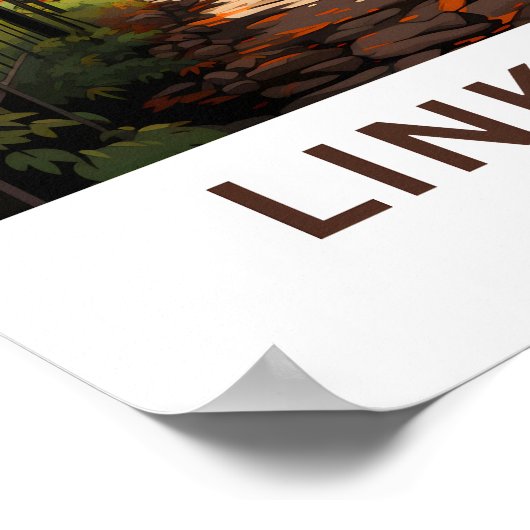 Linkoping Schweden Travel Print Poster (Ecke)