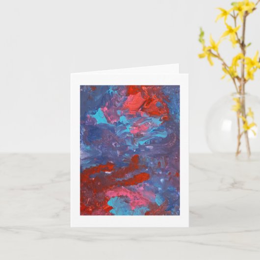 Links Acrylmalerei Karte (Gelbe Blume)