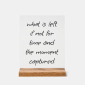 Links akryllisches Zeichen Acrylschild (Vorderseite)