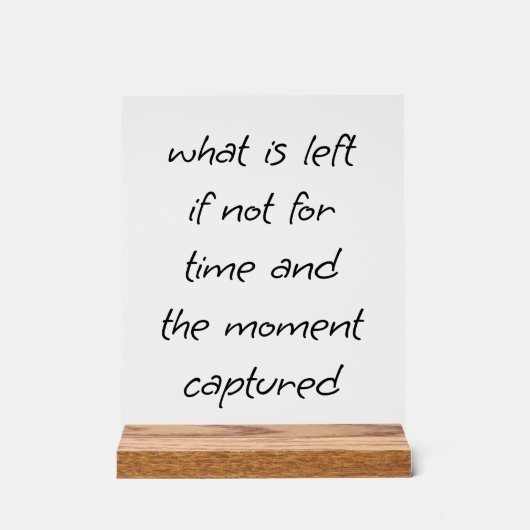 Links akryllisches Zeichen Acrylschild (Vorderseite)