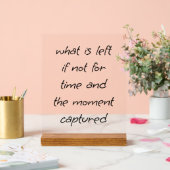 Links akryllisches Zeichen Acrylschild (Hochzeit)