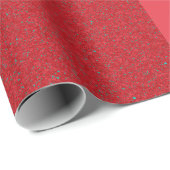 Links Akzent Tomato Red Gift Wrap - Anpassbar Geschenkpapier (Rolleneckpunkt)