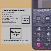 Links Alignment-Texte Graue Visitenkarte