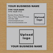 Links Alignment-Texte Graue Visitenkarte