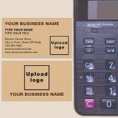 Links Alignment-Texte Lichtbraun-Visitenkarte Visitenkarte