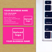 Links Alignment-Texte Pink-Visitenkarte Visitenkarte