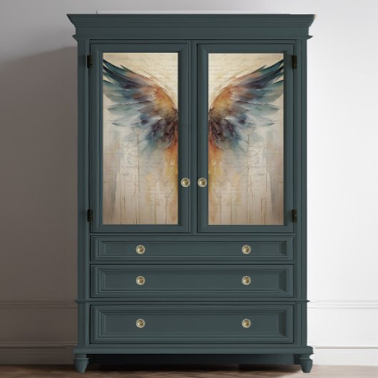 LINKS Angel Wing Ethereal Abstrakter Impressionism Seidenpapier