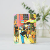 Links auf Santa Monica - Postkarte (Stehend Vorderseite)