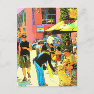 Links auf Santa Monica - Postkarte