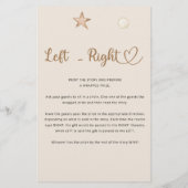 Links Baby Bear Baby Dusche (Rückseite)