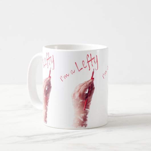Links Design, ich bin eine linke Botschaft Kaffeetasse (Vorderseite Links)