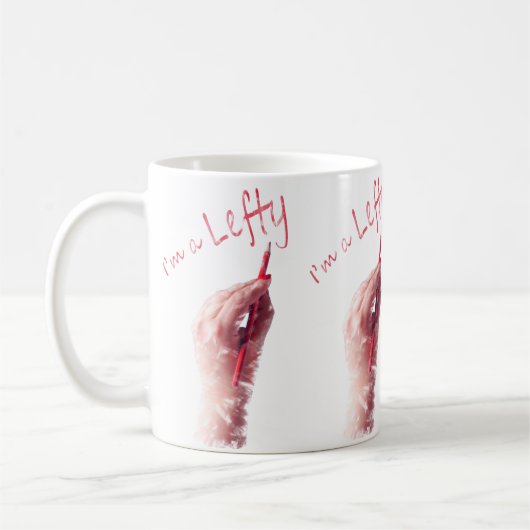 Links Design, ich bin eine linke Botschaft Kaffeetasse (Links)