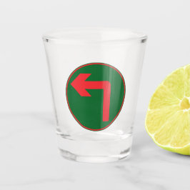 Links Dreh-Straße-Schildkrötenglas Schnapsglas