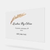 Links durch Hinzufügen von Namen Kontakt Info Soci Acrylschild (Winkel)