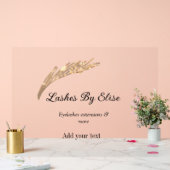 Links durch Hinzufügen von Namen Kontakt Info Soci Acrylschild (Hochzeit)