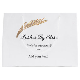 Links durch Hinzufügen von Namen Kontakt Info Soci Große Geschenktüte