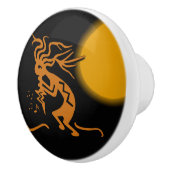 Links Einfassung Kokopelli Musiker Keramikknauf (Rechts)