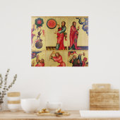 Links Flügel des Hohen Altars von St. Peter Poster (Küche)