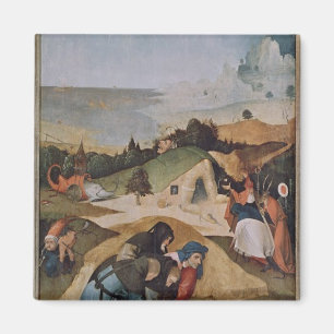 Links Flügel des Triptychons der Versuchung von Magnet