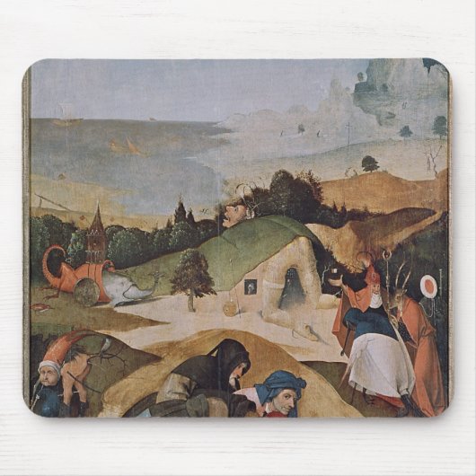 Links Flügel des Triptychons der Versuchung von Mousepad (Vorne)