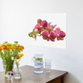 Links Foil Akzente auf Roten Orchideen Print Poste Foliendrucke (Ablage(Küche))