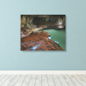 Links Gabel | Zion National Park, Utah Leinwanddruck (Insitu (Holzboden))