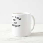 Links Geschenke für Handbenutzer, die mit Stolz Li Kaffeetasse (VorderseiteRechts)