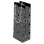 Links Geschenktüte Für Weinflaschen (Rückseite Schrägansicht)