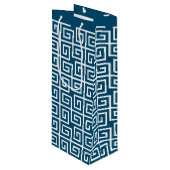 Links Geschenktüte Für Weinflaschen (Vorderseite Schrägansicht)