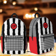 Links Gingham Stripe Monogram School