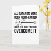 Links Gitarrenspieler Karte (Gelbe Blume)