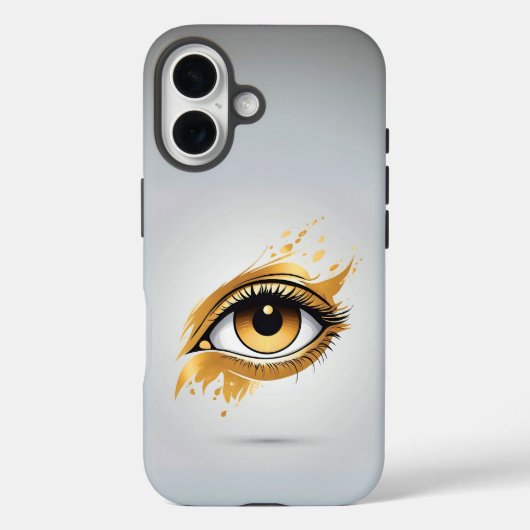 Links Goldenes Auge Case-Mate iPhone Hülle (Rückseite)