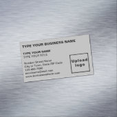Links, grau-magnetische Visitenkarte Magnetische Visitenkarte (Beispiel)