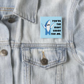 Links Haifisch-TanzenValentine Button (Beispiel)