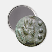 Links Hand Aes Grave Quadrans Magnet (Vorderseite/Rückseite)