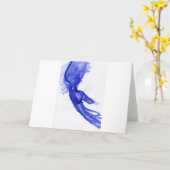 Links Hand des Ausdrucks Karte (Gelbe Blume)