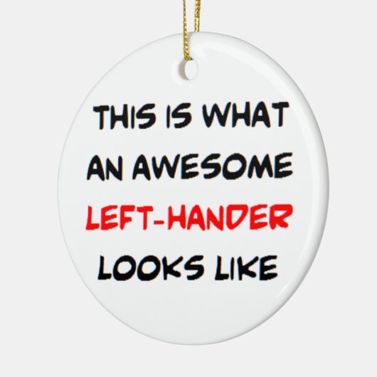 links Hander, phantastisch Keramik Ornament (Links)