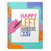 Links Handers Day Notizblock (Vorderseite)