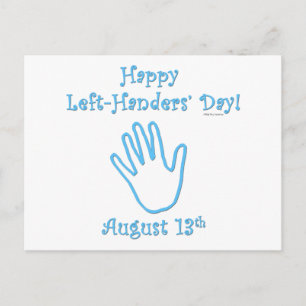 Links Handers Day Postkarte