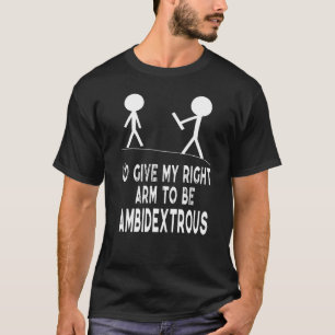 Links, handgefertigtes, lustiges Zitat, das ich me T-Shirt