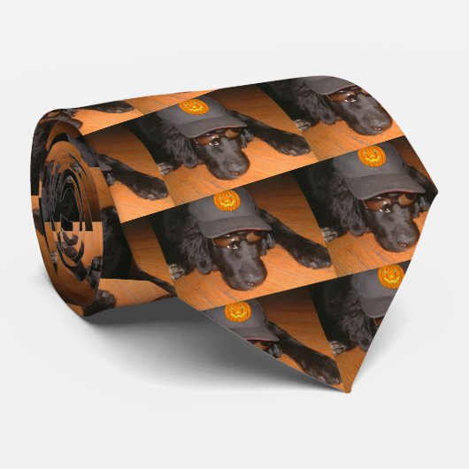 Links hinter diesem Halloween Krawatte (Gerollt)