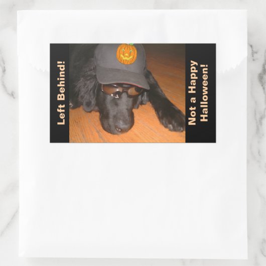Links hinter diesem Halloween Rechteckiger Aufkleber (Tasche)