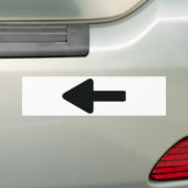 links Ikone des Pfeiles Autoaufkleber (Auf Auto)