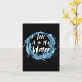 Links in der Wassertaufe Schwarz Karte (Gelbe Blume)