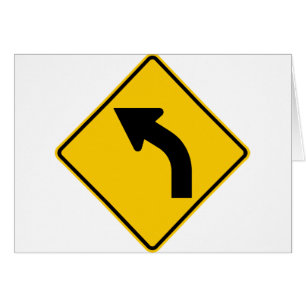 Links Kurven-voran Landstraßen-Zeichen