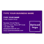 Links Lila Magnetkarte Magnetische Visitenkarte (Vorderseite)