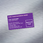 Links Lila Magnetkarte Magnetische Visitenkarte (Beispiel)