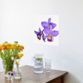Links Lila Orchid Group Print Poster (Ablage(Küche))