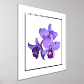 Links Lila Orchid Group Print Poster (Ablage )